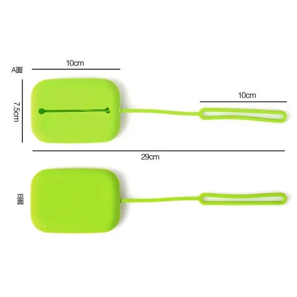 Silicone mini pendant drawcord zero purse key chain
