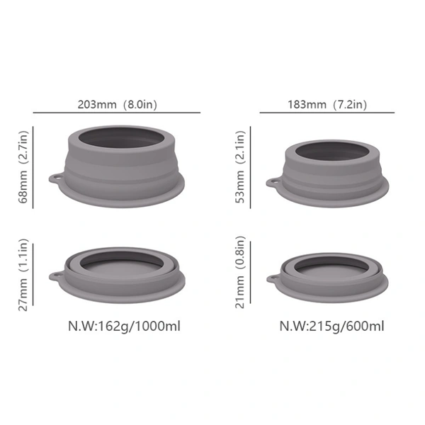 Pet folding bowl portable portable portable drinking bowl