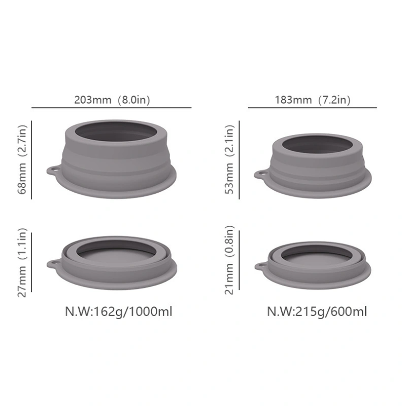 Pet folding bowl portable portable portable drinking bowl