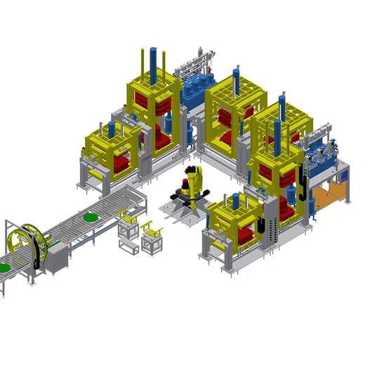 马桶自动成型，粘接机器人工作站