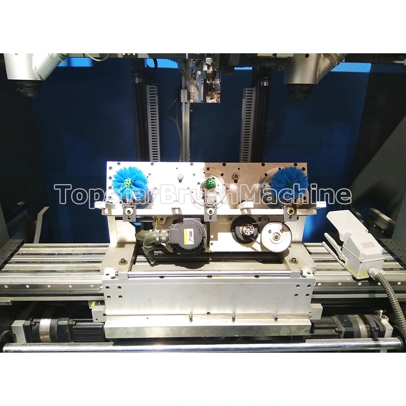 Высокоскоростная и качественная 5-осевая машина для изготовления щеток для обуви с 3 головками  