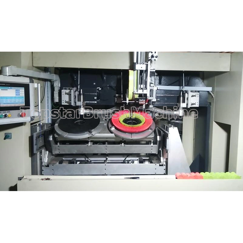 5 Axis 3 Head Drilling and Filling Machine for Making Brushes