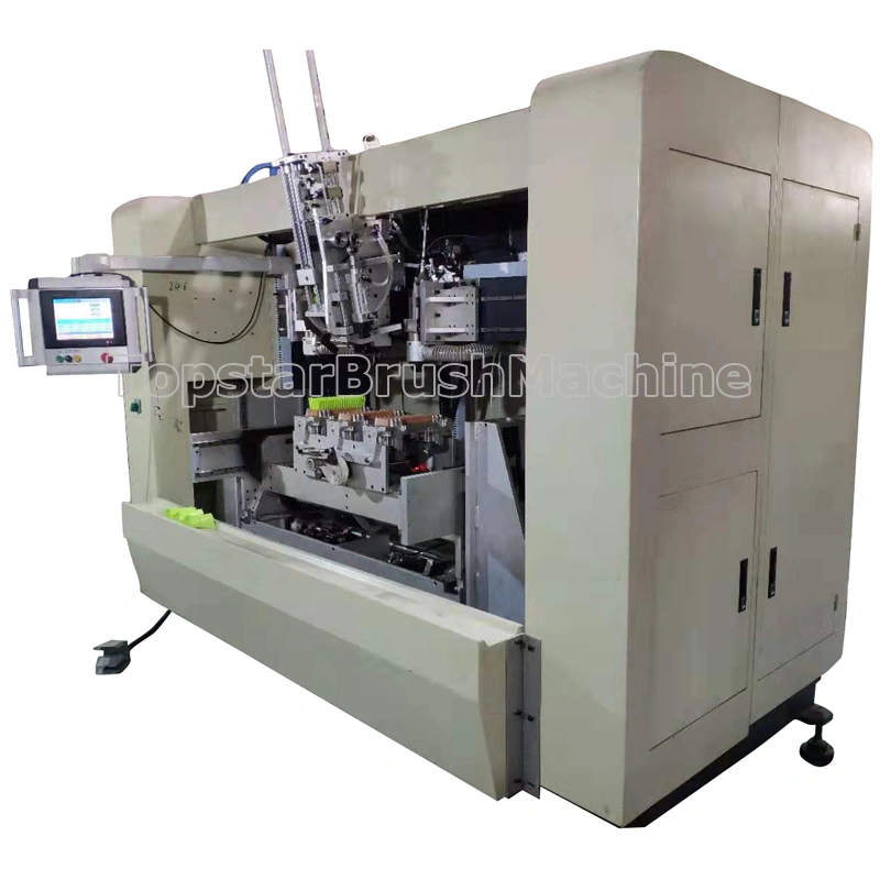 5 Axis 3 Head Drilling and Filling Machine for Making Brushes