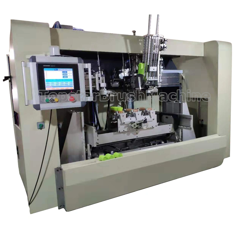 5 Axis 3 Head Drilling and Filling Machine for Making Brushes