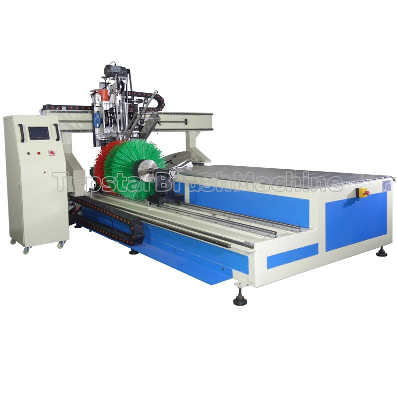 лучшая китайская 8-осевая машина для сверления и наполнения цилиндрических щеток 3-в-1