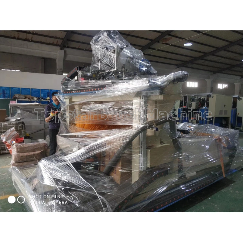 أسطوانة مزدوجة ذات 8 محاور عالية السرعة وآلة حفر وتعبئة ثنائية القرص