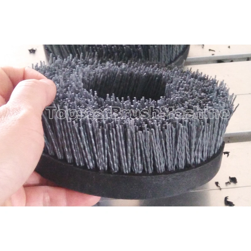 Máquina perforadora y llenadora de cepillos de rodillos 3 en 1 de 8 ejes de alta eficiencia