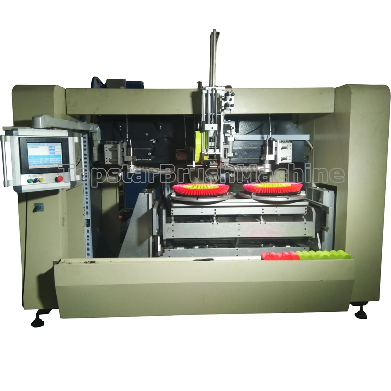 5 Axis 3 Head Drilling and Filling Machine for Making Brushes