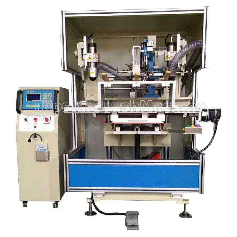 حار بيع 2 محور 3 رئيس آلة الحفر و tufting لصنع فرشاة الأسلاك