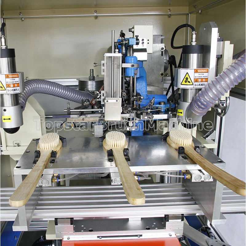 حار بيع 2 محور 3 رئيس آلة الحفر و tufting لصنع فرشاة الأسلاك