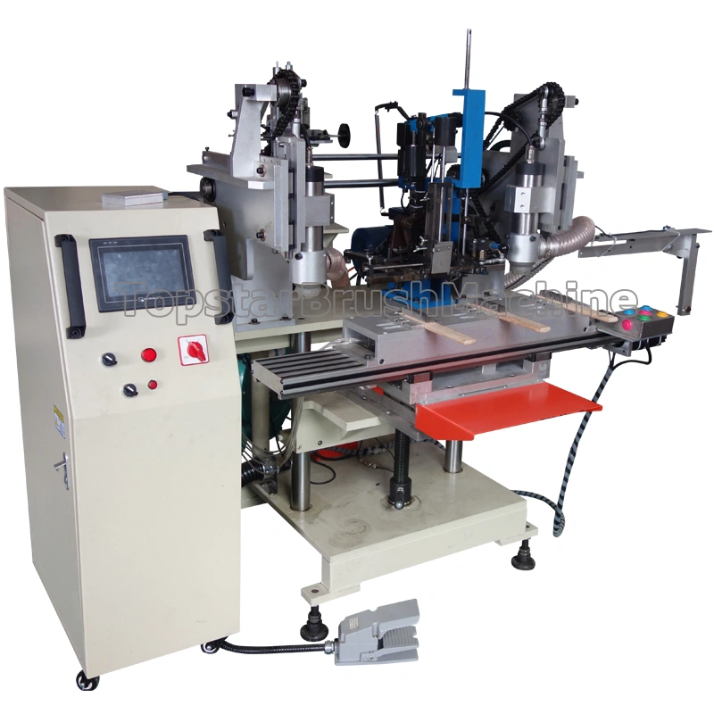 2 محور 3 رأس آلة حفر وتقطيع لصنع فرشاة الأسلاك