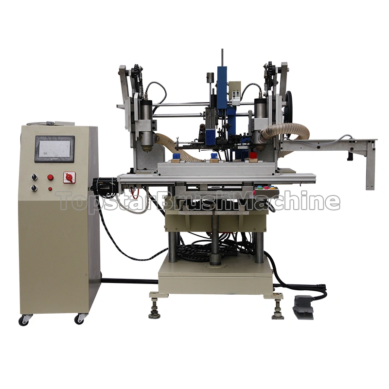 2 محور 3 رأس آلة حفر وتقطيع لصنع فرشاة الأسلاك