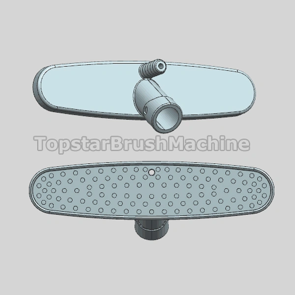 высококачественная индивидуальная форма для щетки для мойки автомобилей, 4 полости с отверстиями