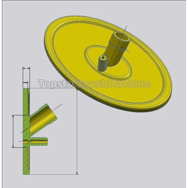 форма для литья под давлением овальной щетки для мытья автобусов с самым высоким рейтингом по низкой цене