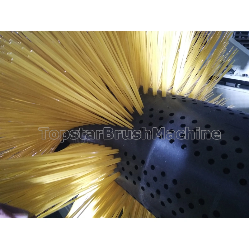 Máquina perforadora y llenadora de cepillo de cilindro de 3 cabezales de 3 ejes de alta precisión oem