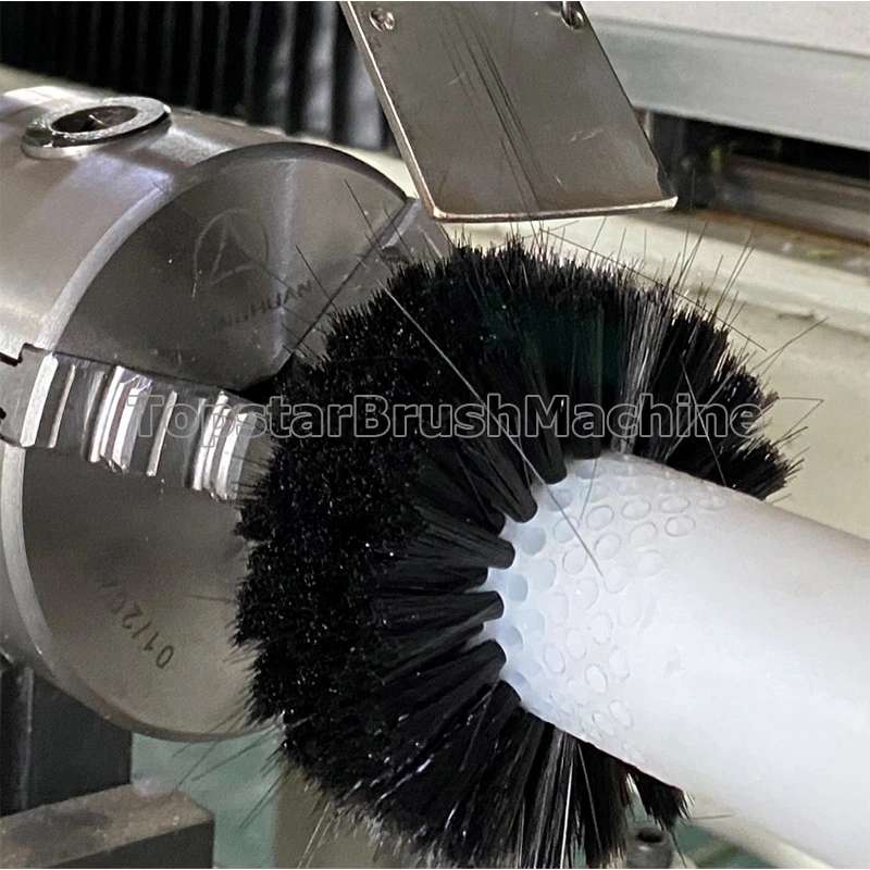 высокоскоростная 2-осевая машина для сверления и наполнения с роликовыми щетками