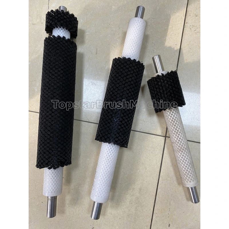 высокоскоростная 2-осевая машина для сверления и наполнения с роликовыми щетками