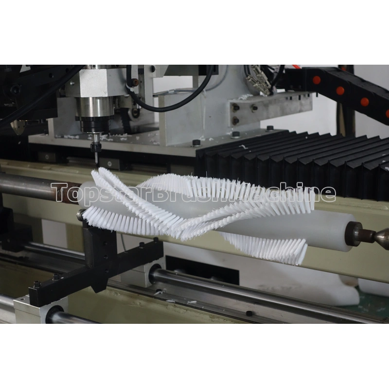 2 Axis Roller Brush Drilling and Filling Machine for Making Fruit Cleaning Brush