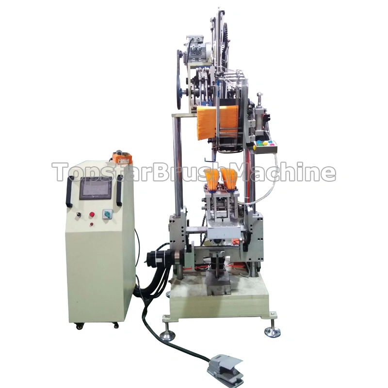 4 محور فرشاة رأس واحد آلة خنق