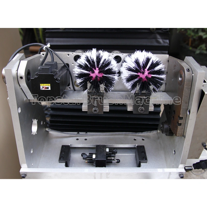 Máquina de fabricación de cepillos de fregado de un solo cabezal de 4 ejes con la mejor calificación al precio más bajo