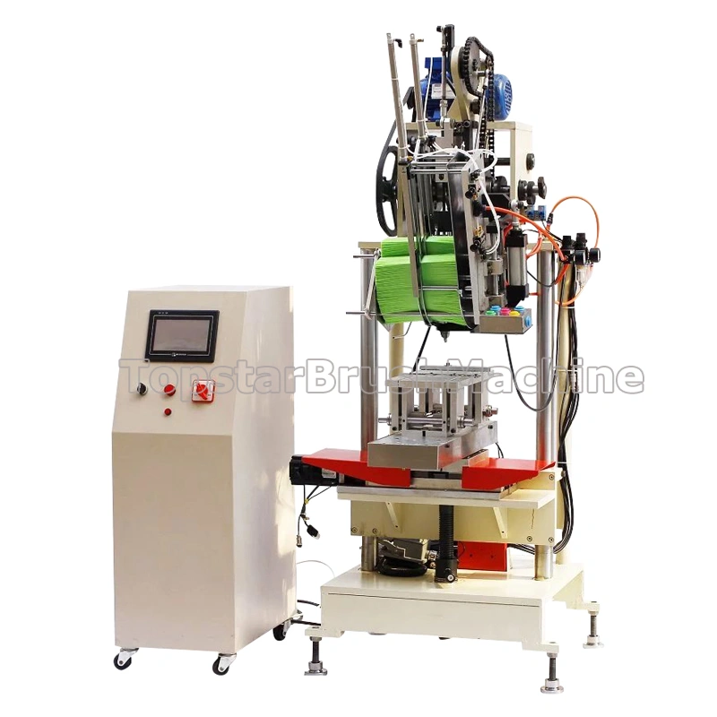 كفاءة عالية 2 محور آلة صنع مكنسة الحديقة ذات الرأس الواحد من المصنع