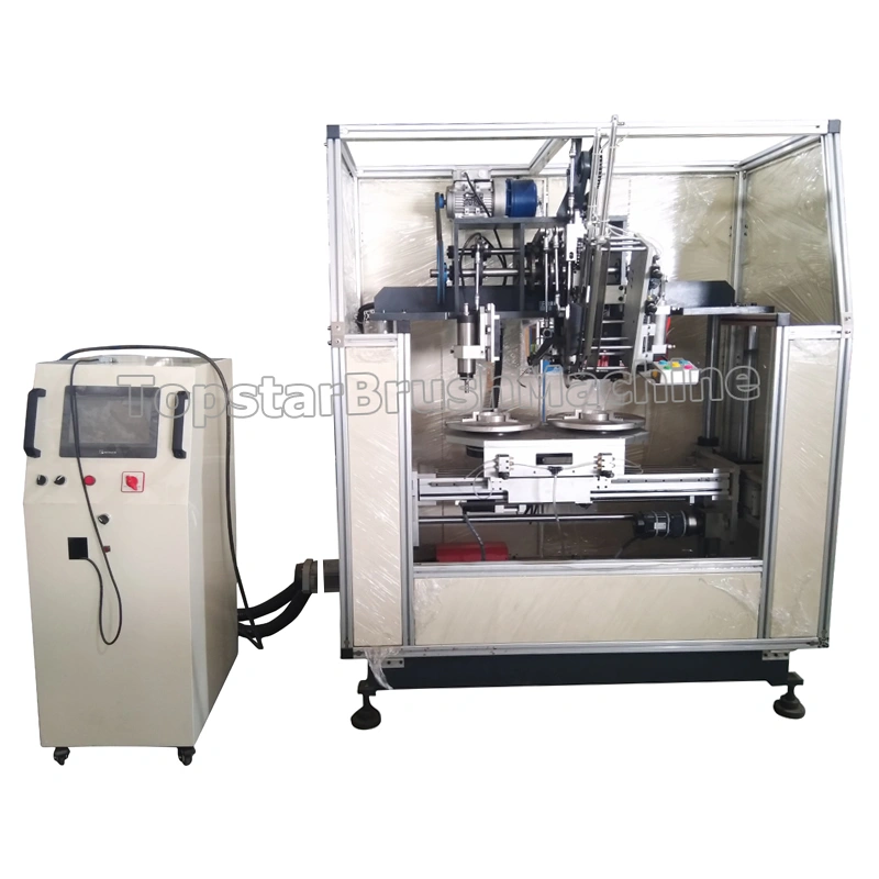 новая конструкция 3 оси 2 головки дисковых щеток сверлильно-заправочная машина