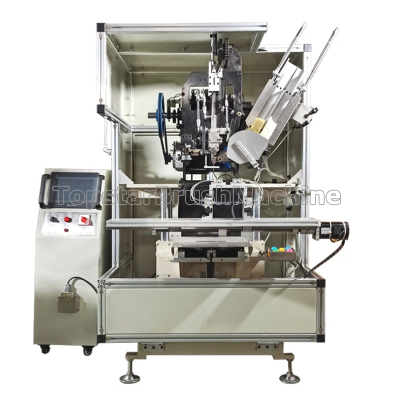 Máquina de mechones de pincel de pintura de una sola cabeza de 2 ejes barata de fábrica