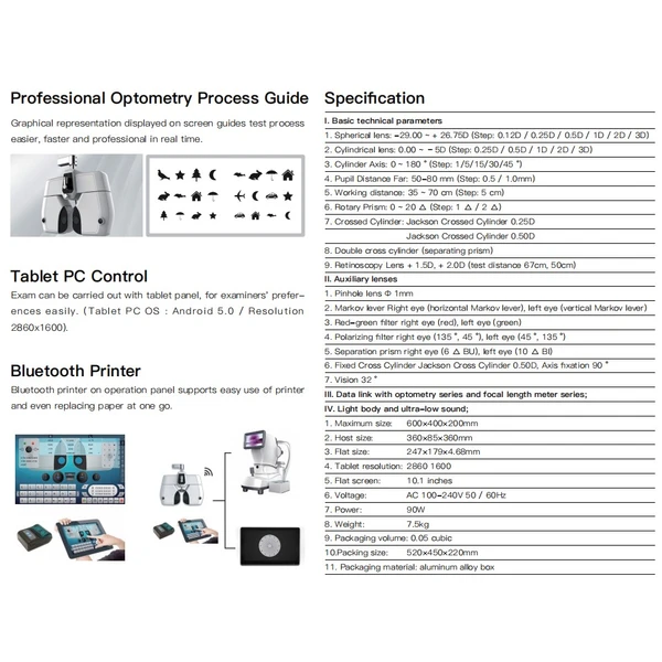 DVT-1000 ophthalmic Vision Tester Auto Phoropter For Sale 