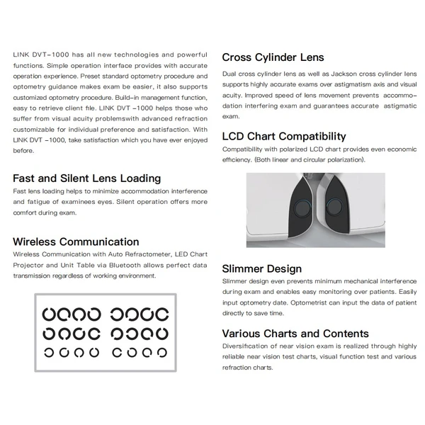 DVT-1000 ophthalmic Vision Tester Auto Phoropter For Sale 