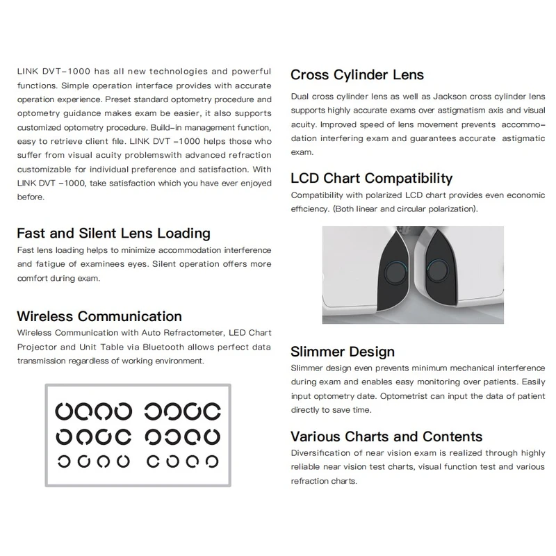 DVT-1000 ophthalmic Vision Tester Auto Phoropter For Sale 