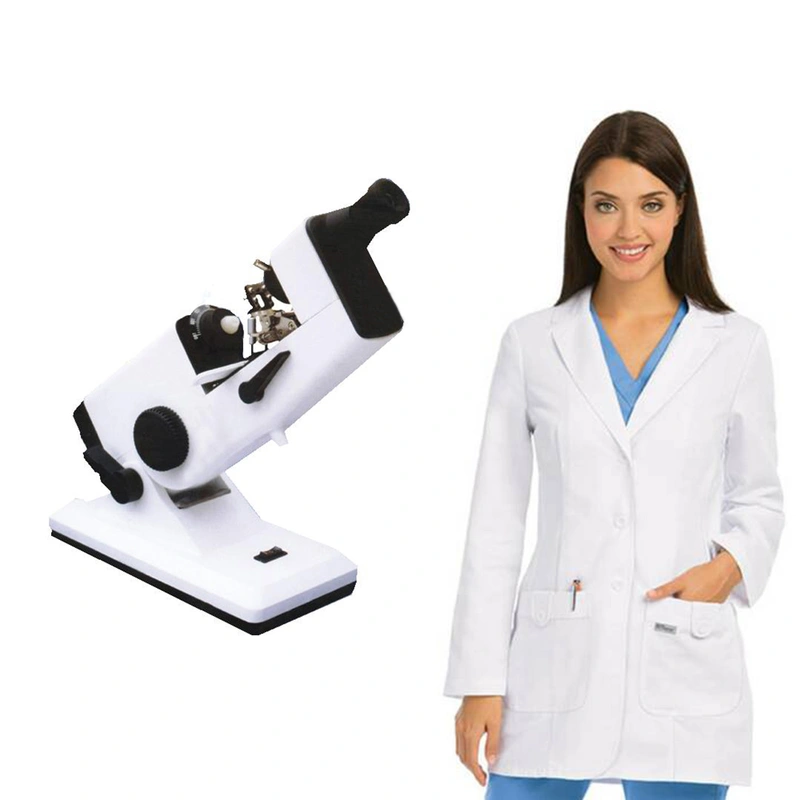 Instrumento de optometría hlm-150 lensómetro manual con prisma de compensación  