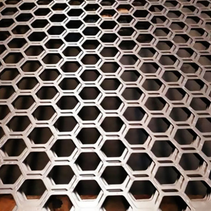 Perforated steel metal sheet 