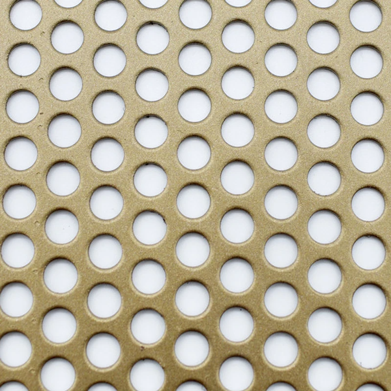 Perforated steel metal sheet for wall protection screen