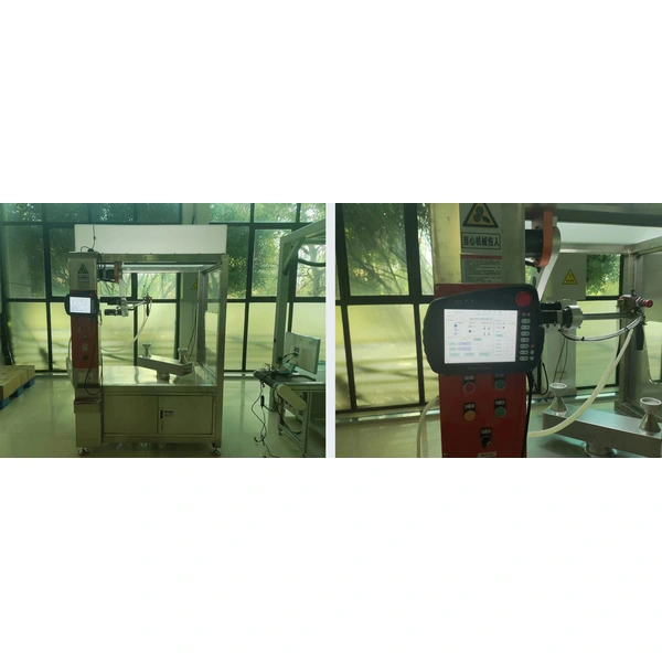 Daily-Use Ceramics Dual-Station Spraying Machine Application