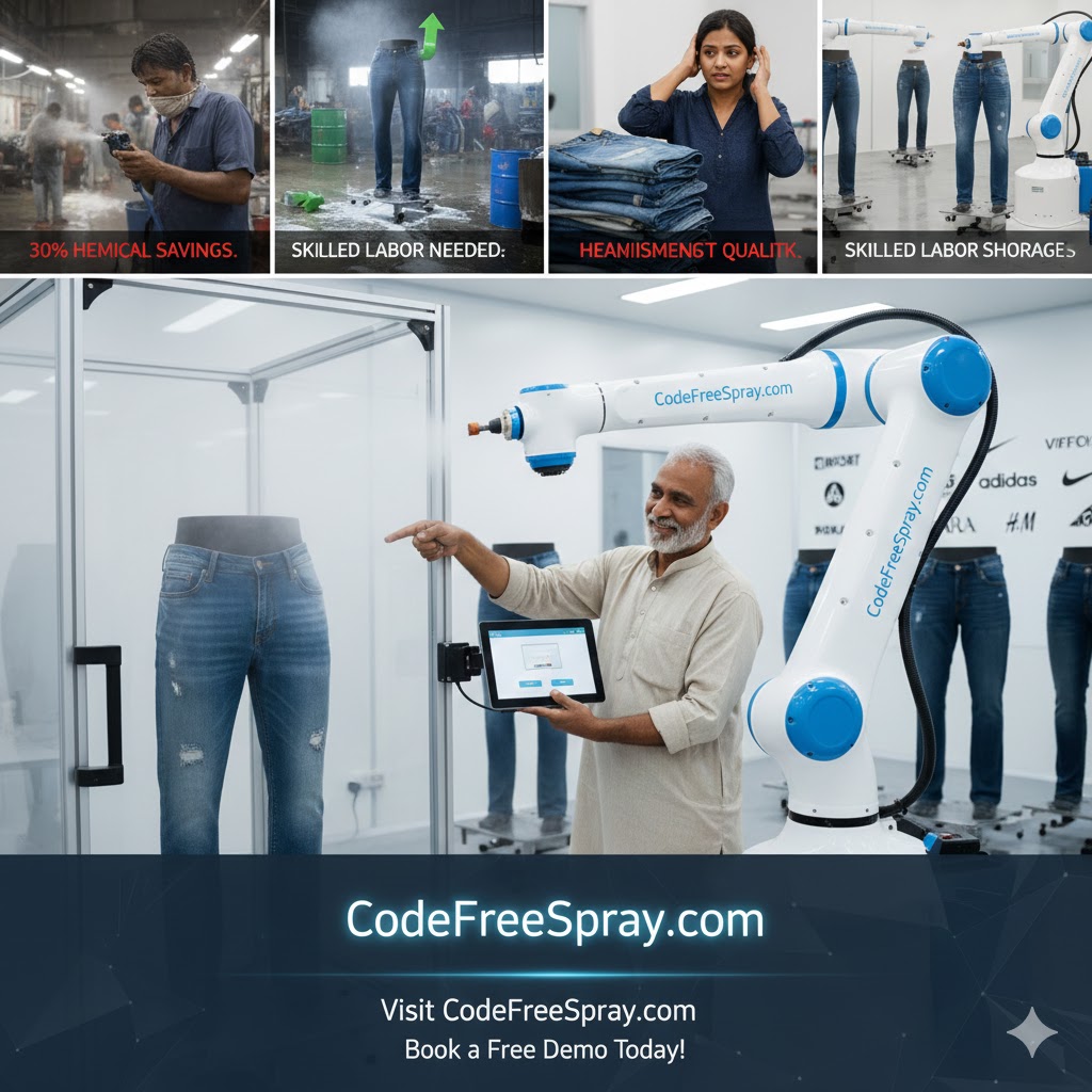 Jeans Spraying Robot Debuts at CIIF, Showcasing New Potential for Flexible Manufacturing