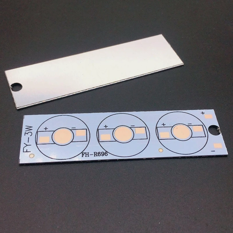 3W 6W 12W Aluminium PCB Circuit Board for 3PCS 6PCS 12PCS 1w,3w,5w LED in Series DIY