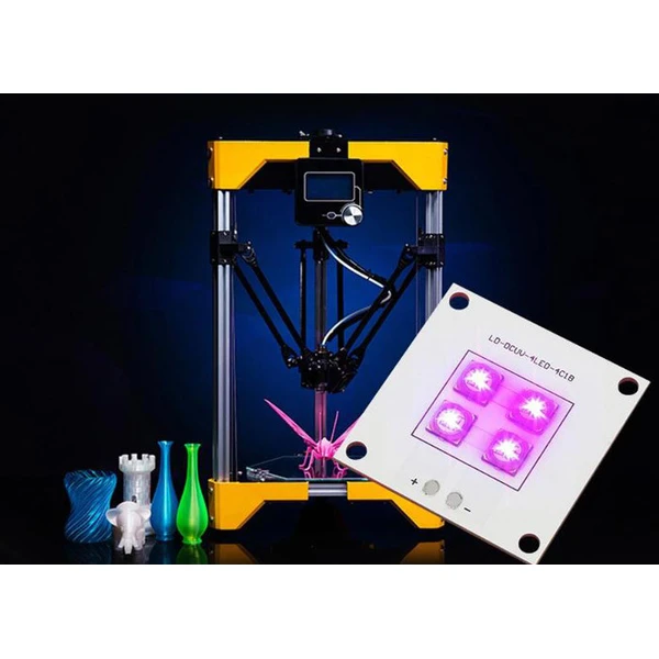 UV Curing LED PCB Assembly Purple Light Source Lamp PCB Plate 40W For 3D Printer