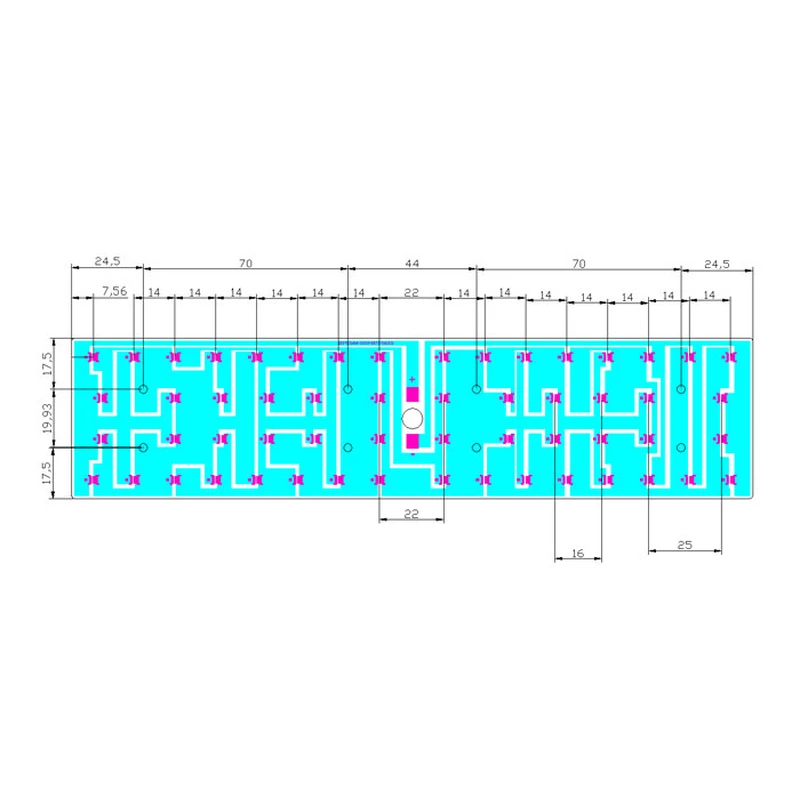 3030 LED PCB Module Osram Chips Led Smd Module For 50W Led Street Light