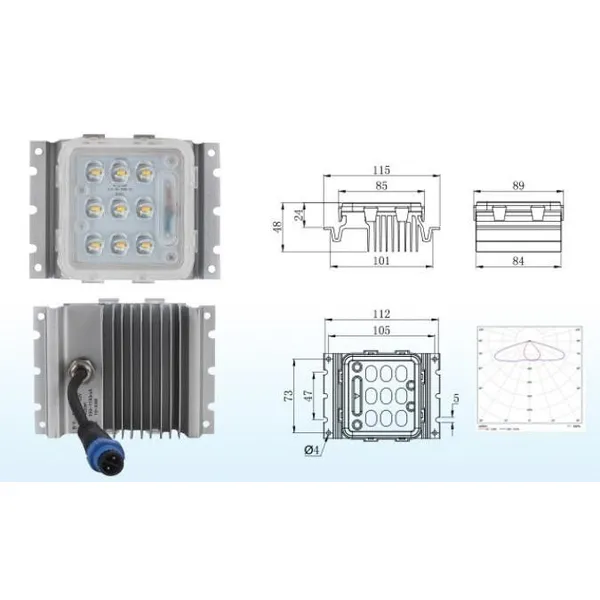 20W 30W IP68 LED Street Light PCB Module with 100-150lm/W High Lumen