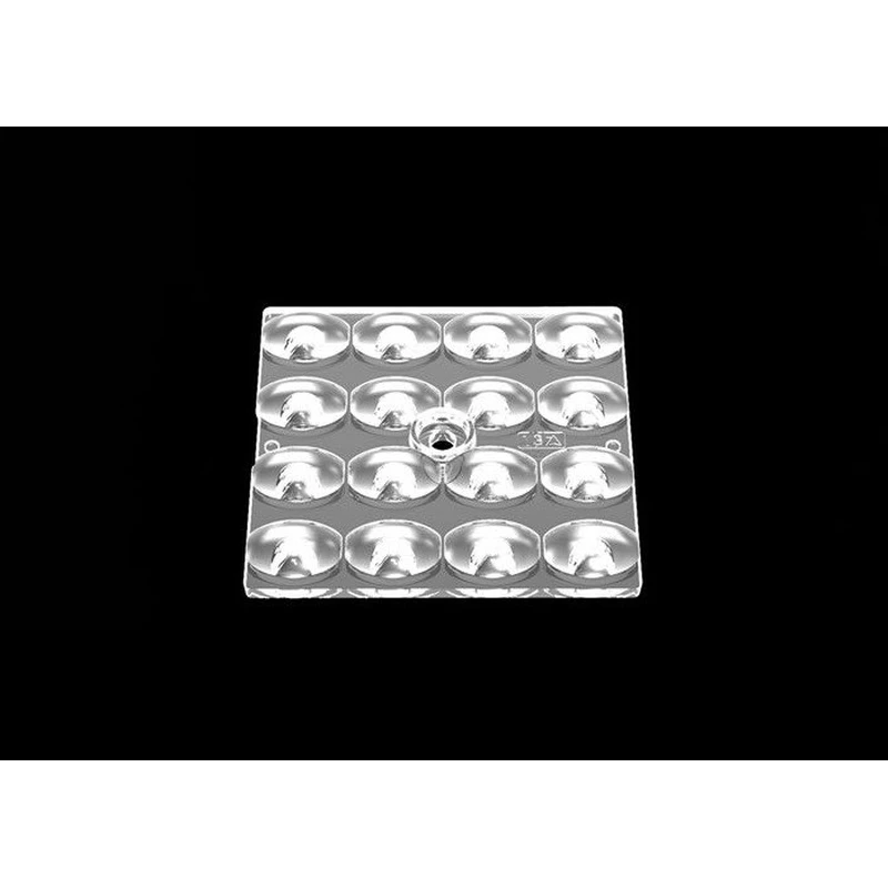 SMD 3030 Square Shape LED Lens Cover , High Brightness Led Collimator Lens Long Lifespan