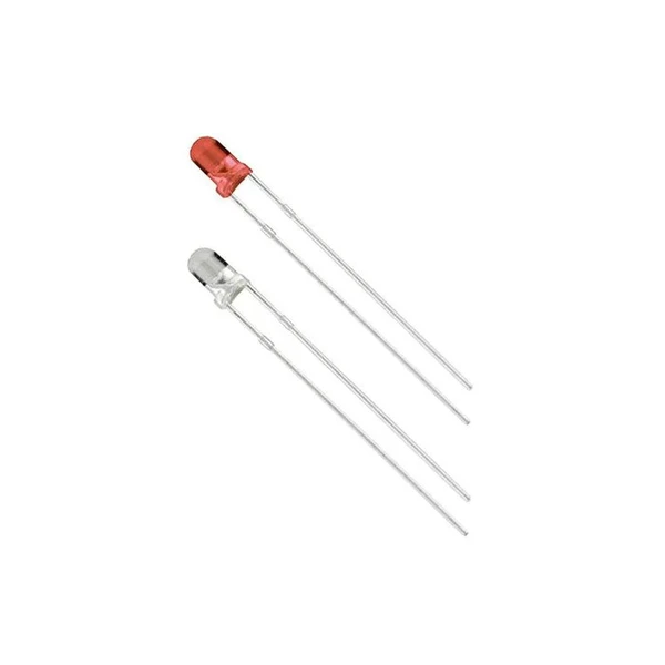 Standard LEDs - DIP Through Hole LED Red 625nm Built In Resistor For 12VDC
