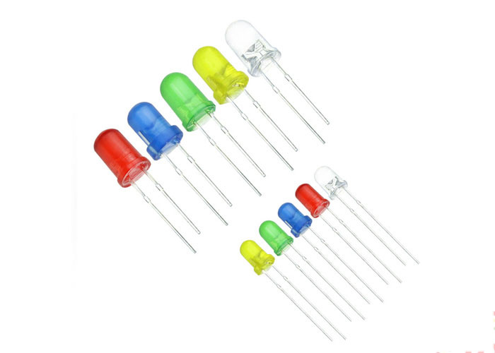 3mm 5mm LED Emitting Diode Diffused Through Hole 9V 12V Mixed Color