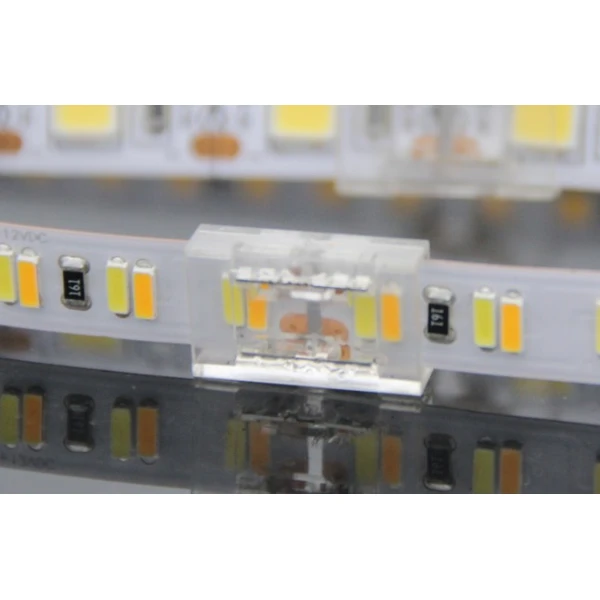 6mm 8mm 10mm Seamless Crystal LED Connector 2P for Flexible LED Strip Lights 