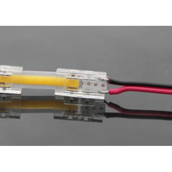 6mm 8mm 10mm Seamless Crystal LED Connector 2P for Flexible LED Strip Lights 