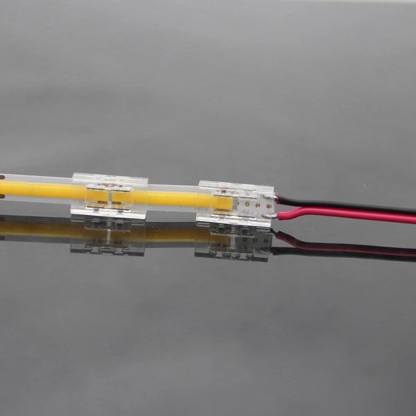 6mm 8mm 10mm Seamless Crystal LED Connector 2P for Flexible LED Strip Lights 