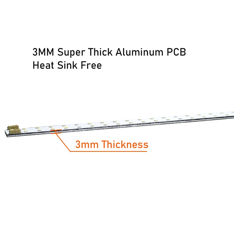 3mm Thickness DC 12V LED Strip PCB Line ( No need for radiator) DC 12V 24V 100W Constant Voltage Grow Light DIY Parts