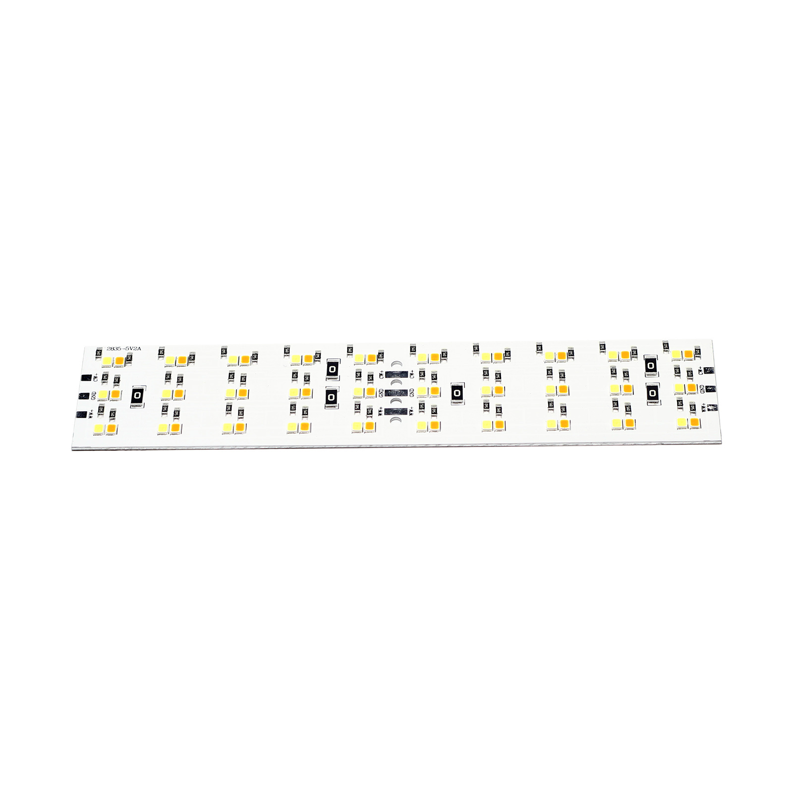 1.2mm Thickness 10W Aluminum LED PCB Module 170x36mm with Bi-Color 2700K/6500K Samsung LM281B+ LEDs  5V 2A  