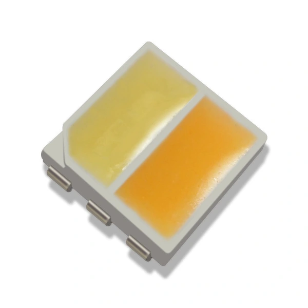 SMD 5050 Dual Color Temperature 0.5W  High Ra >96 Warm Cool White SMD LED Diode 3000K/4000K/5700K