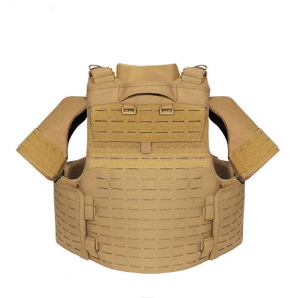 Outdoor-Volltarn-Panzerweste, 1000D-Tarnweste mit Schnellverschluss