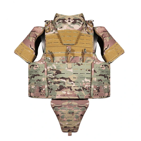 Outdoor-Volltarn-Panzerweste, 1000D-Tarnweste mit Schnellverschluss